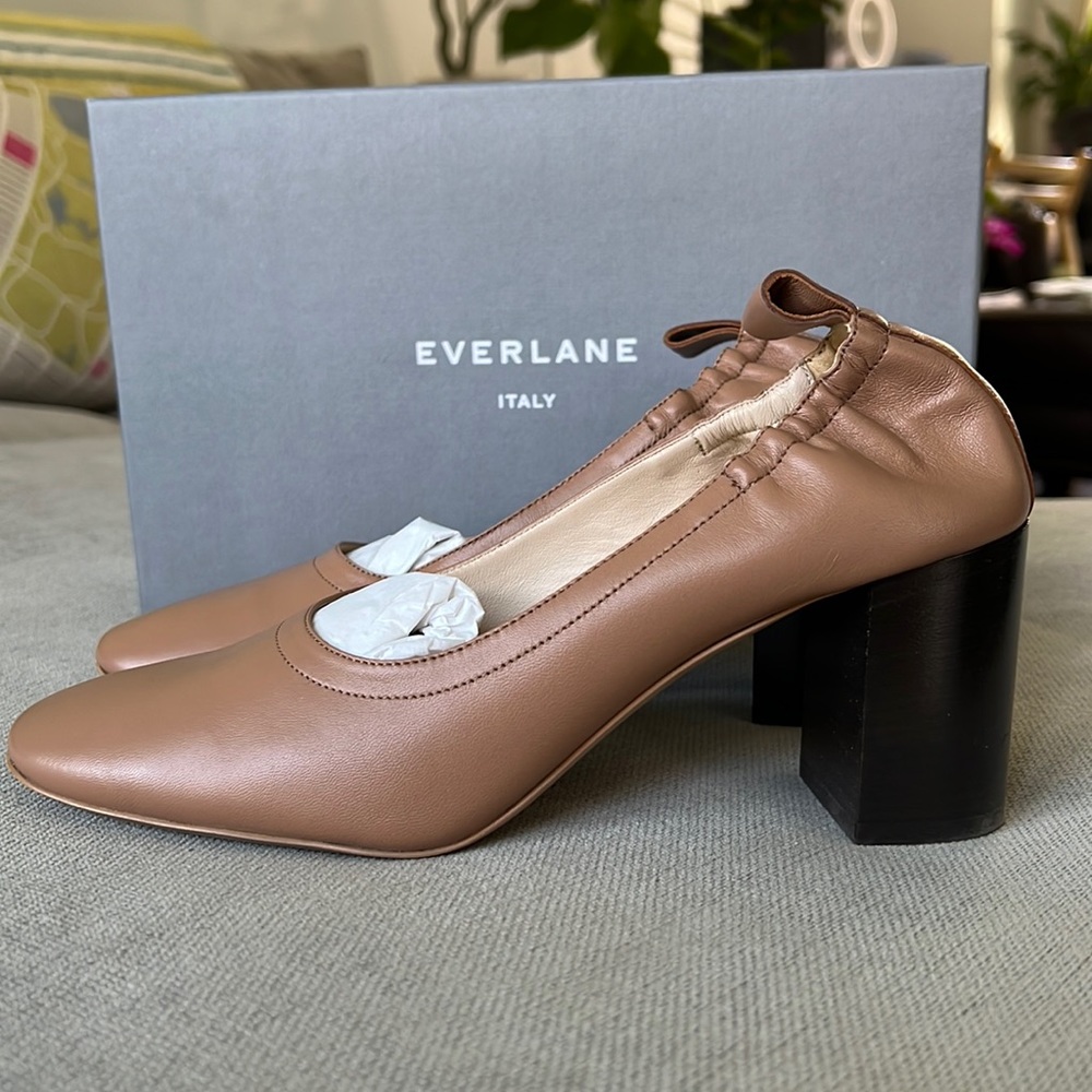 Nude heels from Everlane sz 8.5. Worn once!